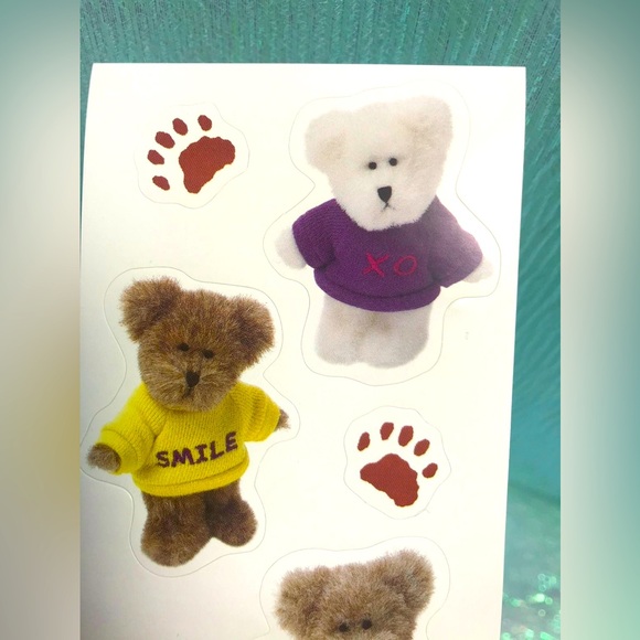 RARE Vintage VHTF Boyds Bears Mini Bears 1 Sticker Sheet - Picture 2 of 5